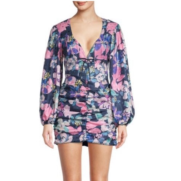 For Love And Lemons Dresses & Skirts - Wyatt Long-Sleeve Printed Mini Dress